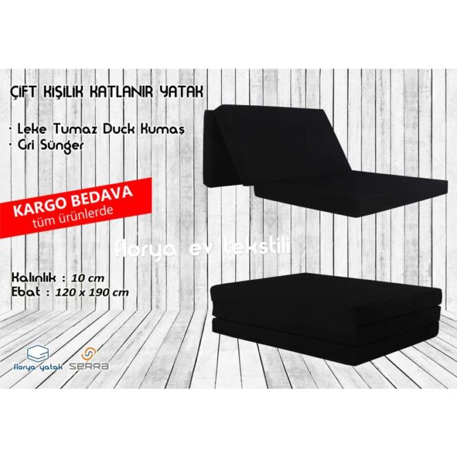Çift Kişilik Katlanır Sünger Yatak - Görsel 4
