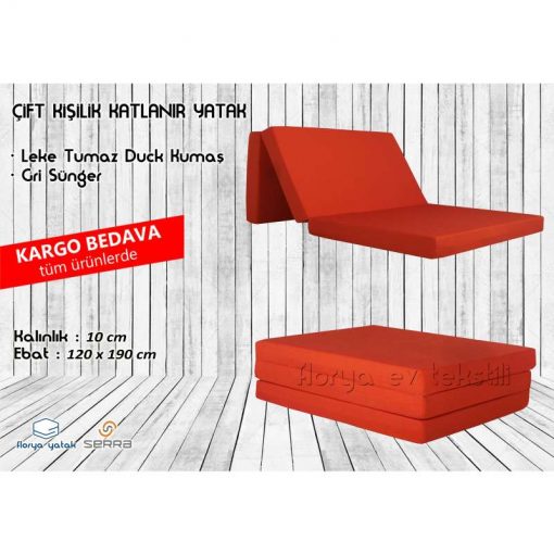 Çift Kişilik Katlanır Yatak 120x190 Cm Sünger Yatak
