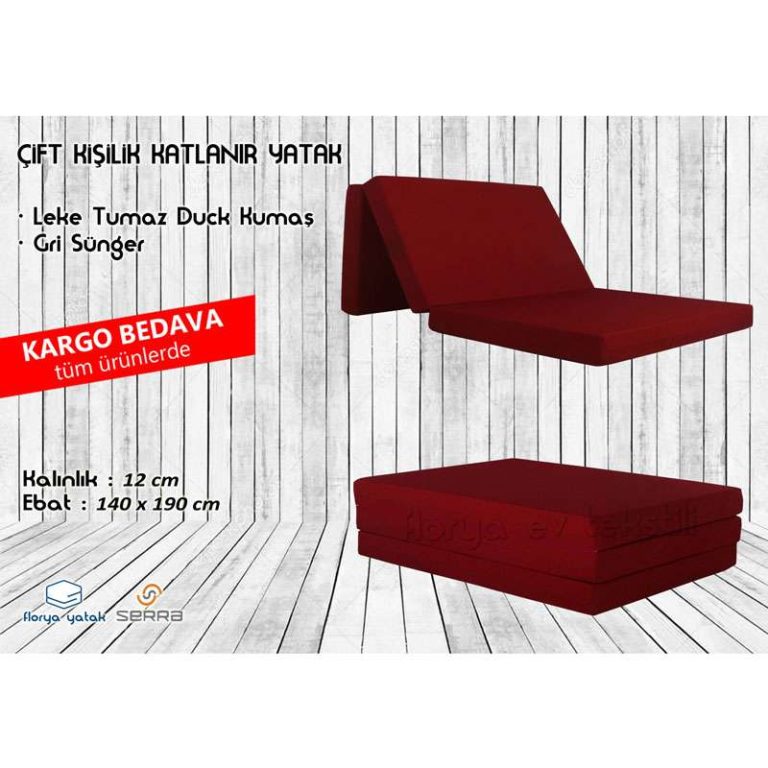 Çift Kişilik Katlanır Yatak 120x190 Cm Sünger Yatak