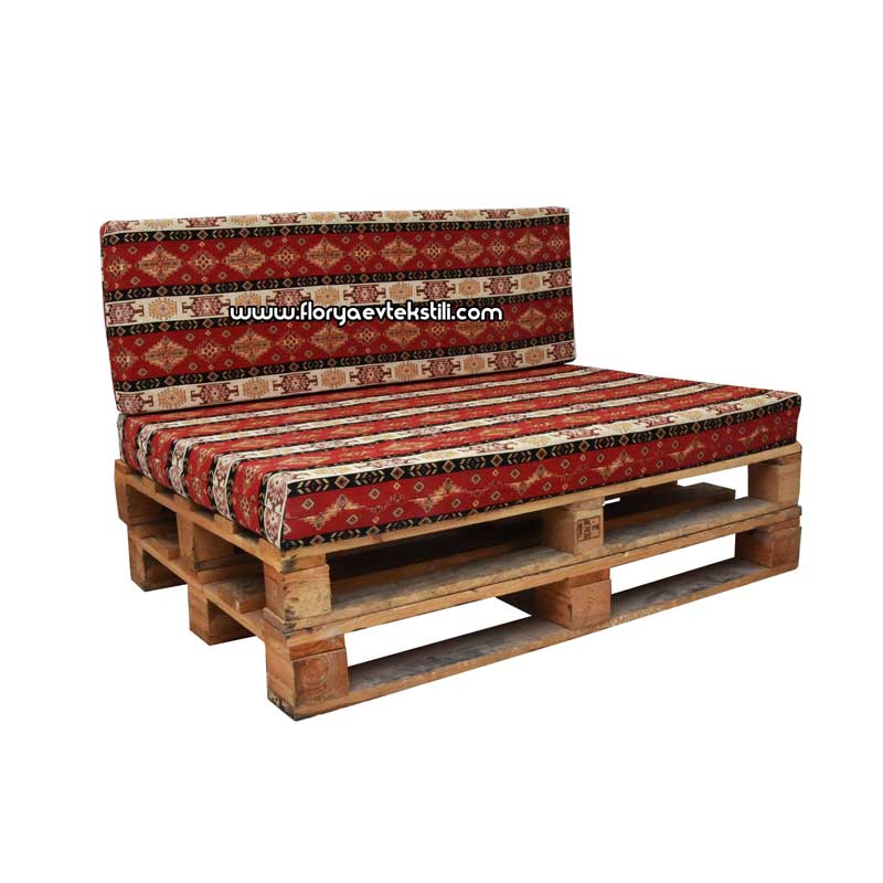 Palet Minder Takımı Kilim Desen Sünger Yatak