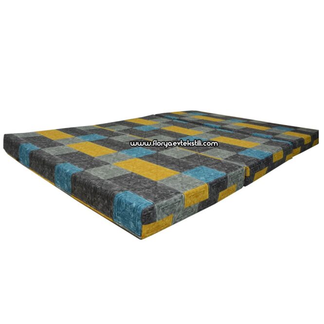 GOLD Çift Kişilik Katlanır Sünger Yatak 140x190x12 cm v1 - Görsel 3
