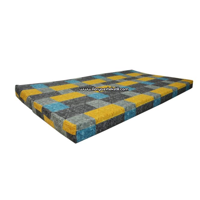 İkiye Katlanır Yatak 100x190x10 Desen v4 - Görsel 2