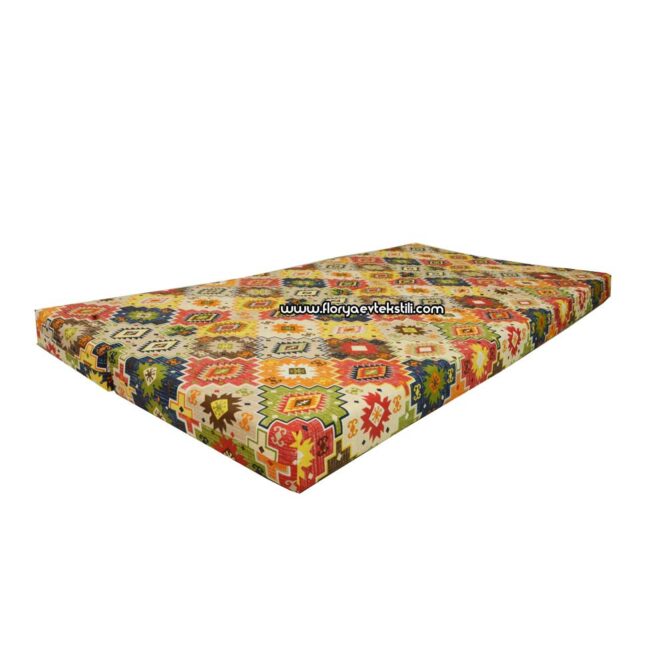 İkiye Katlanır Yatak 100x190x10 Desen v5 - Görsel 2