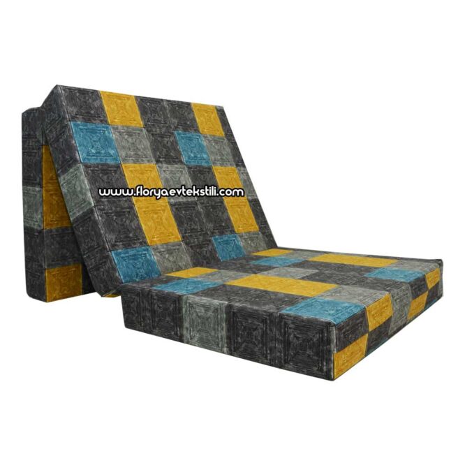 GOLD Tek Kişilik Katlanır Sünger Yatak 78x190x12 cm v1